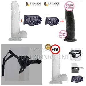 Durable Black Penis Dildo With Strap on 7.5 Inches