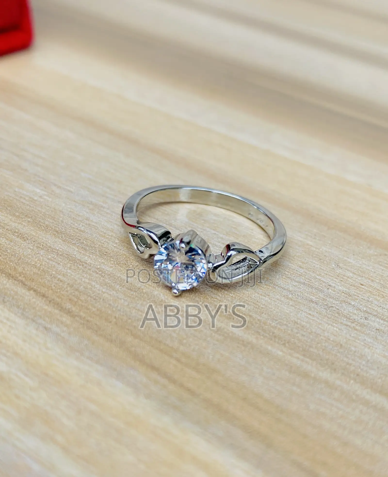 Heart Shape Silver Promise Ring