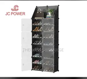 16 Cubes Plastic Shoe Rack / Plastic Wardrobe