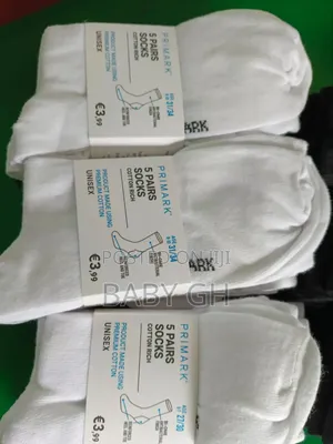 Primark Kids 5 Pair White Socks