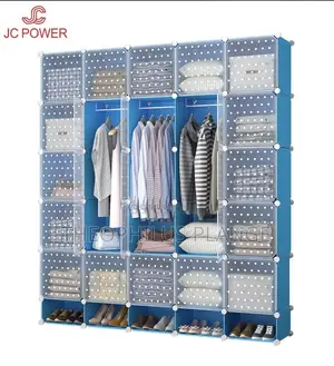 20 Cubes Plastic Wardrobe With Shoe Rack Space