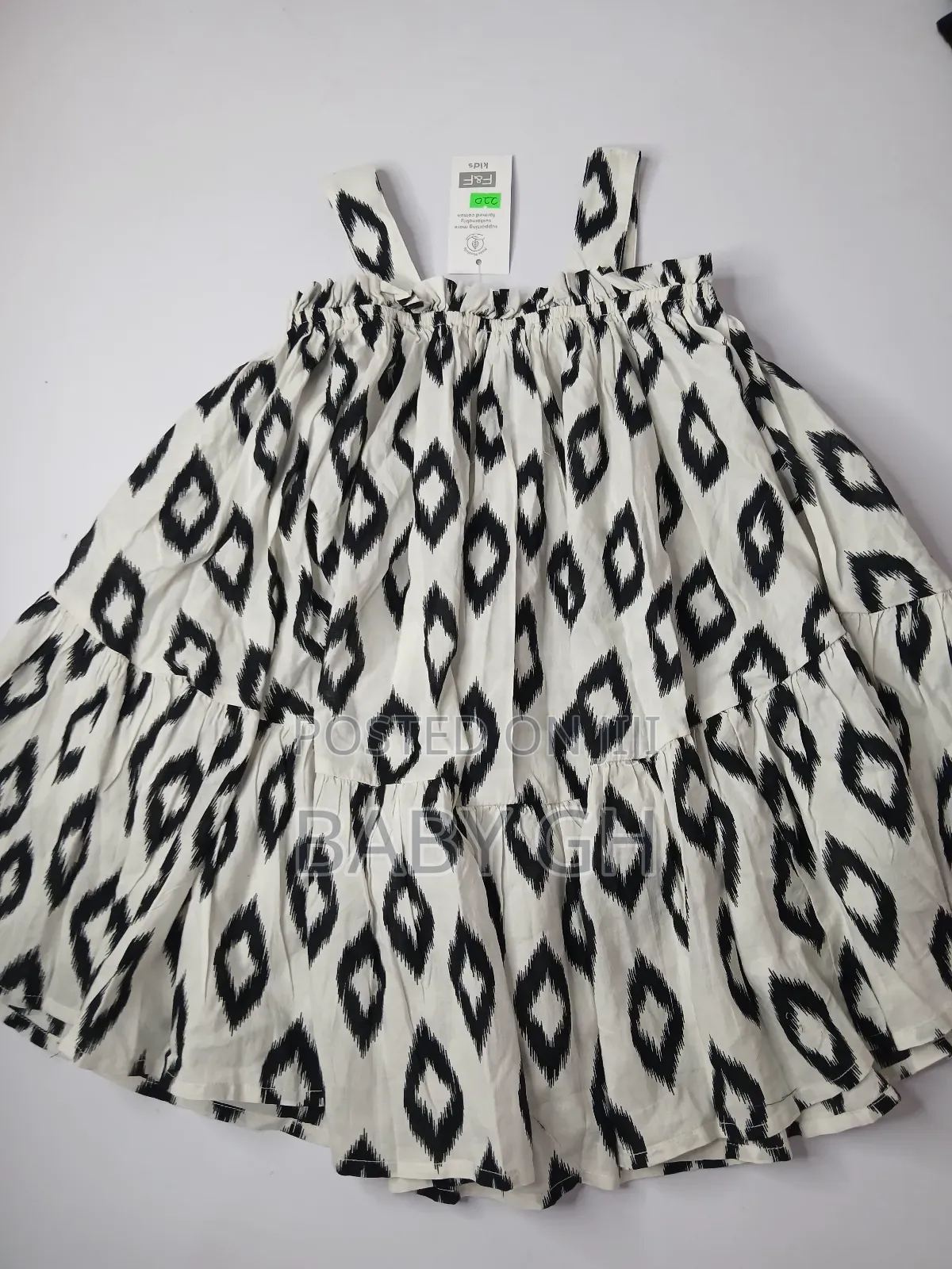Fred and Flo(F F) Kids Girls Black and White Dress