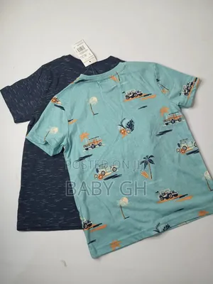 F F Kids Boys 2 Pack Round Neck Shirts
