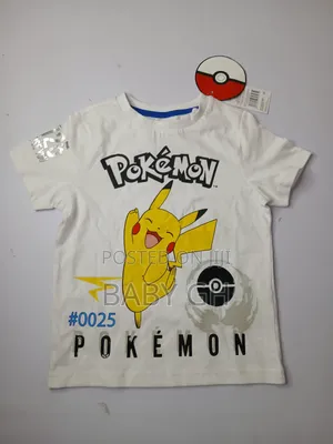Kids Boys Pokemon White T-Shirt