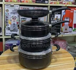 Heavy Non-Stick Saucepan Cookware Pot Set With Frying Pan
