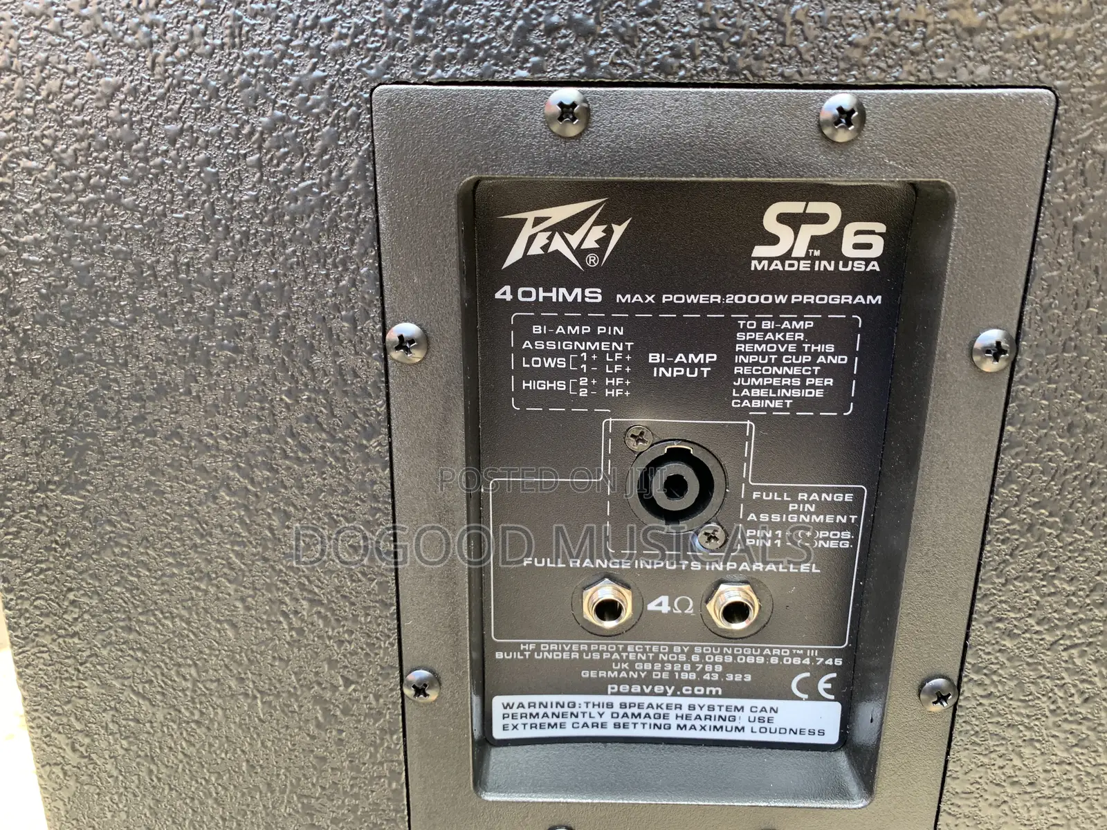 Peavey Sp-Four 2000watt 15”Double Full Range Speaker(Pair)