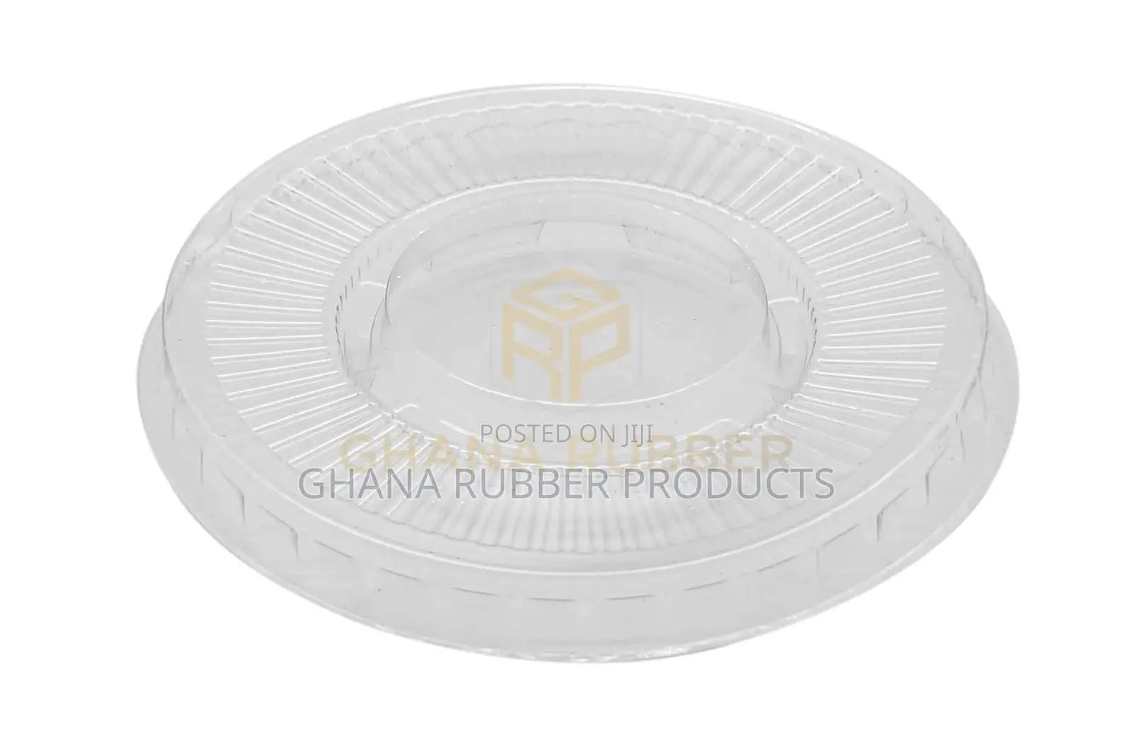 Flat Lids With No Hole Large Size (Transparent) (1600pcs)