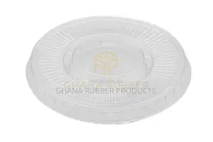 Flat Lids With No Hole Large Size (Transparent) (1600pcs)