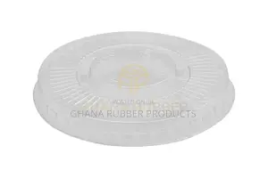 Flat Lids With No Hole Transparent Small Size (1500pcs)