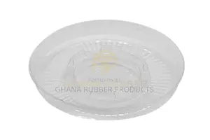 Flat Lids With No Hole Transparent Small Size (1500pcs)