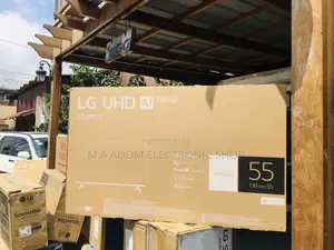 New Lg 55” Uhd Smart Bluetooth Tv