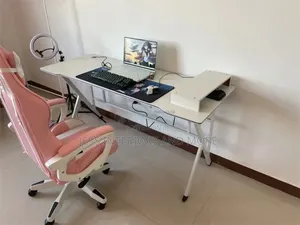 Gaming Desk/Computer Desk (White)