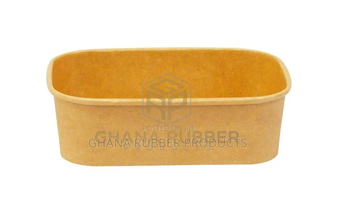 Kraft Rectangular Container 650ml + Lids (300pcs)