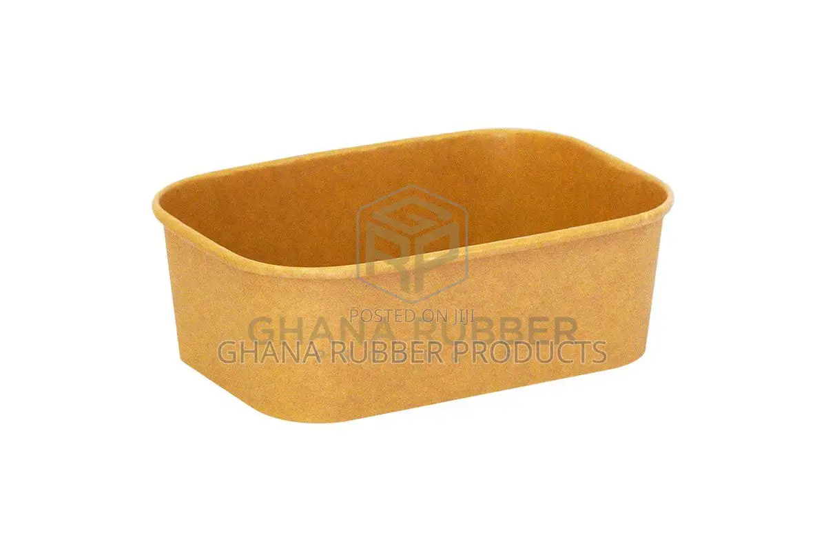 Kraft Rectangular Container 750ml + Lids (300pcs)