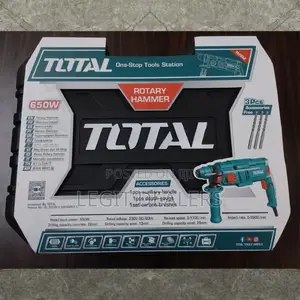 Total Rotary Hammer 650watts With 3 Drilling Bits