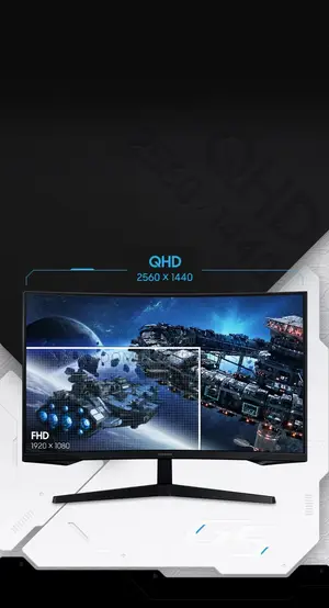 Samsung 27” QHD Resolution 165hz Curved Screen 16:9 Ratio