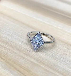 Kite-cut Silver Promise Ring