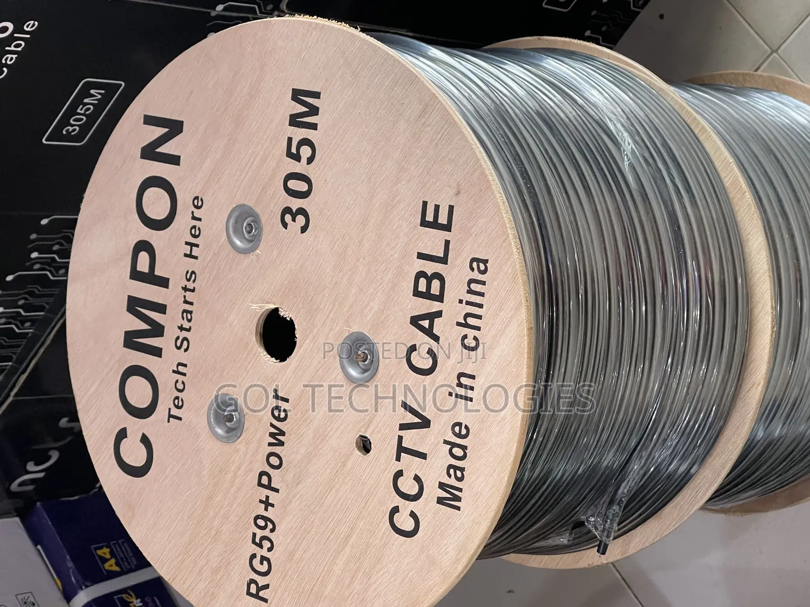 RG59 Cable With Power 305m or Coaxial Cable + Power Compon