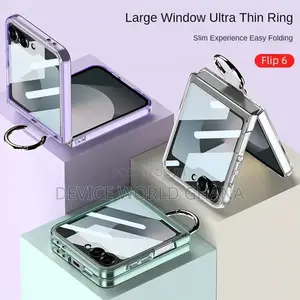 Unc Transparent Color Case Available for Samsung Z Flip 6, 5