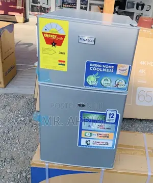 Fast and Convenient Nasco 90L 2 Door Electric Fridge.