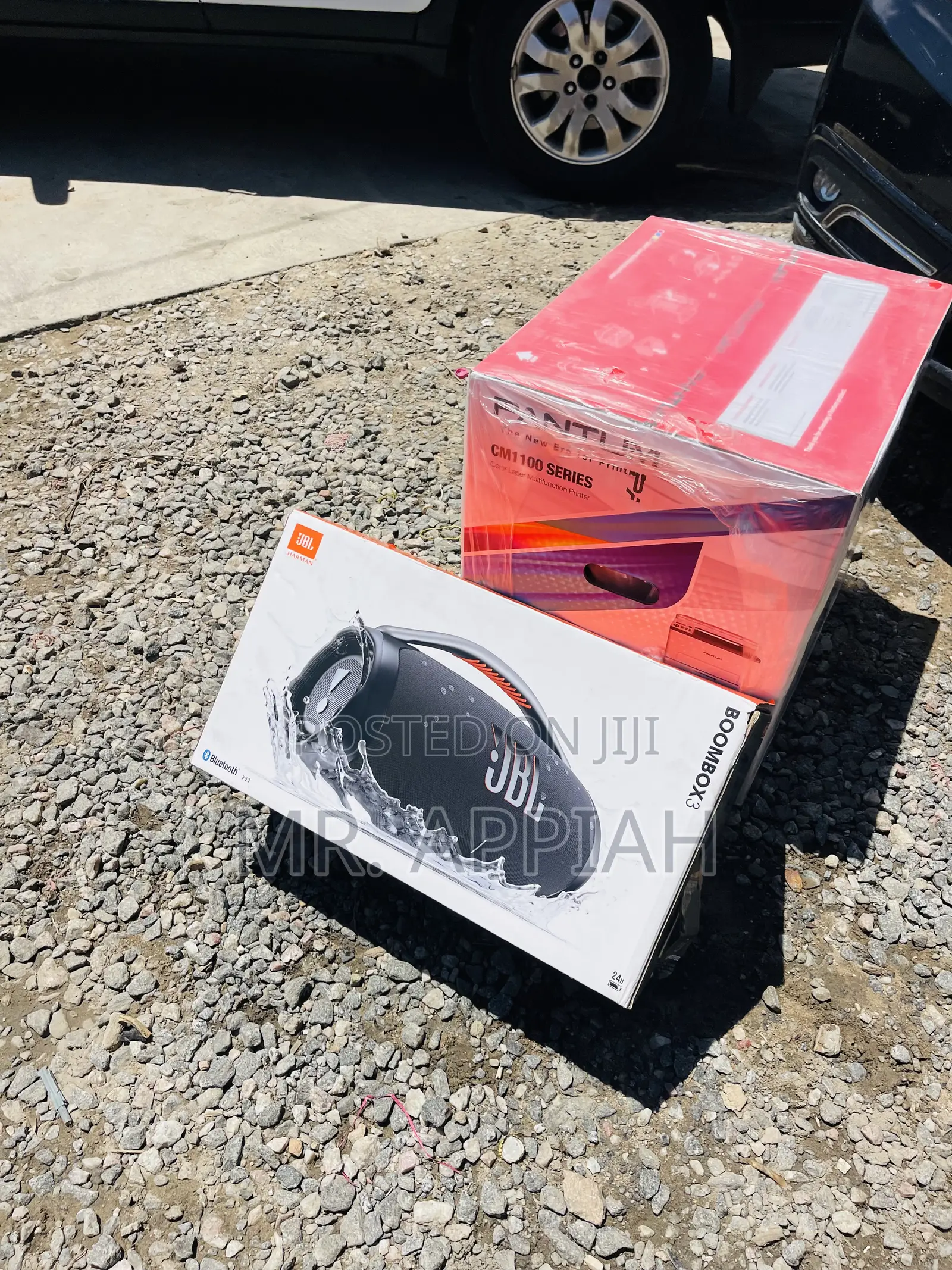 Get Classic JBL Boombox 3 Black Portable Speaker(180watt).