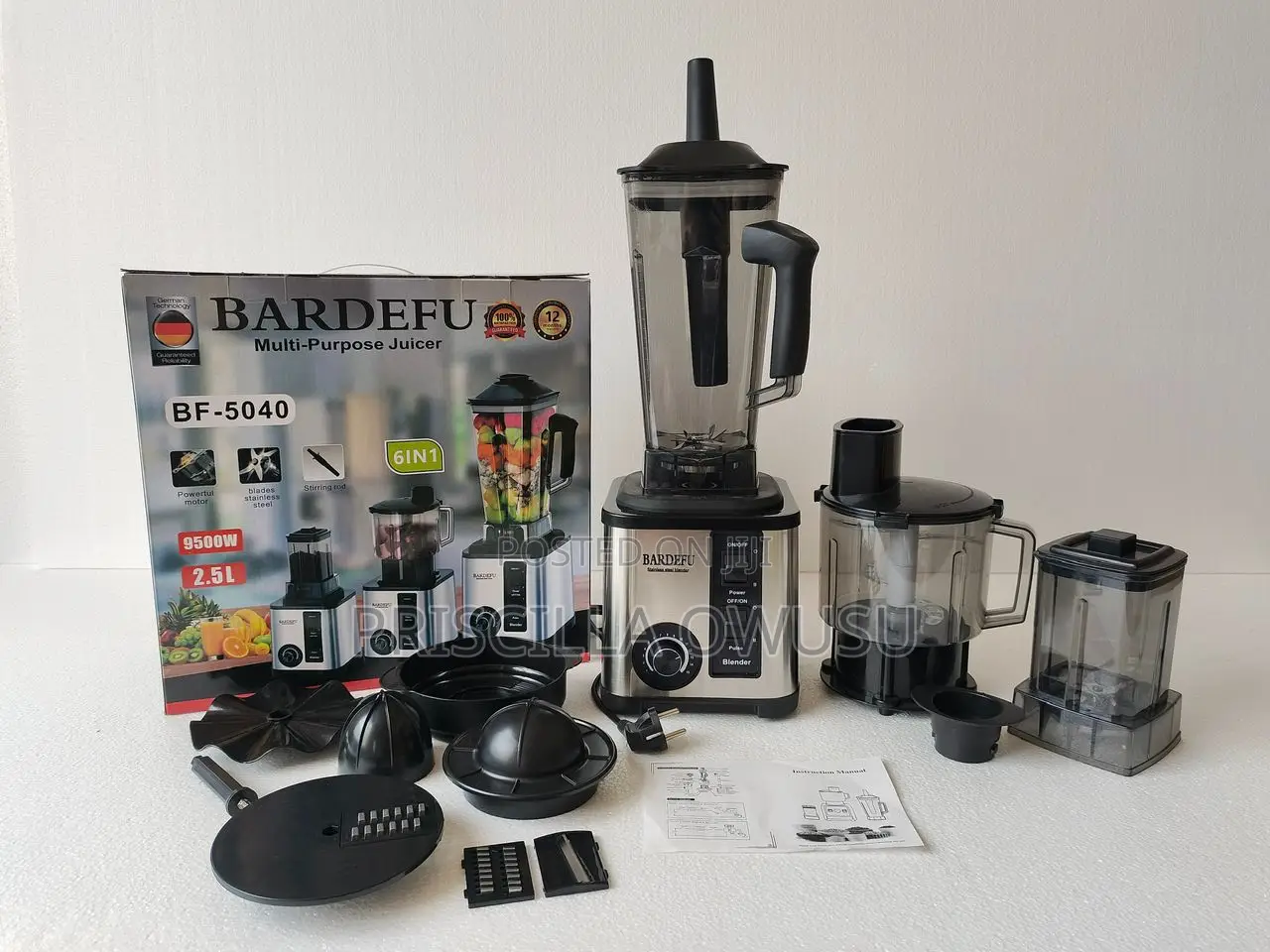 6 in 1 Bardefu Blender With Choppers