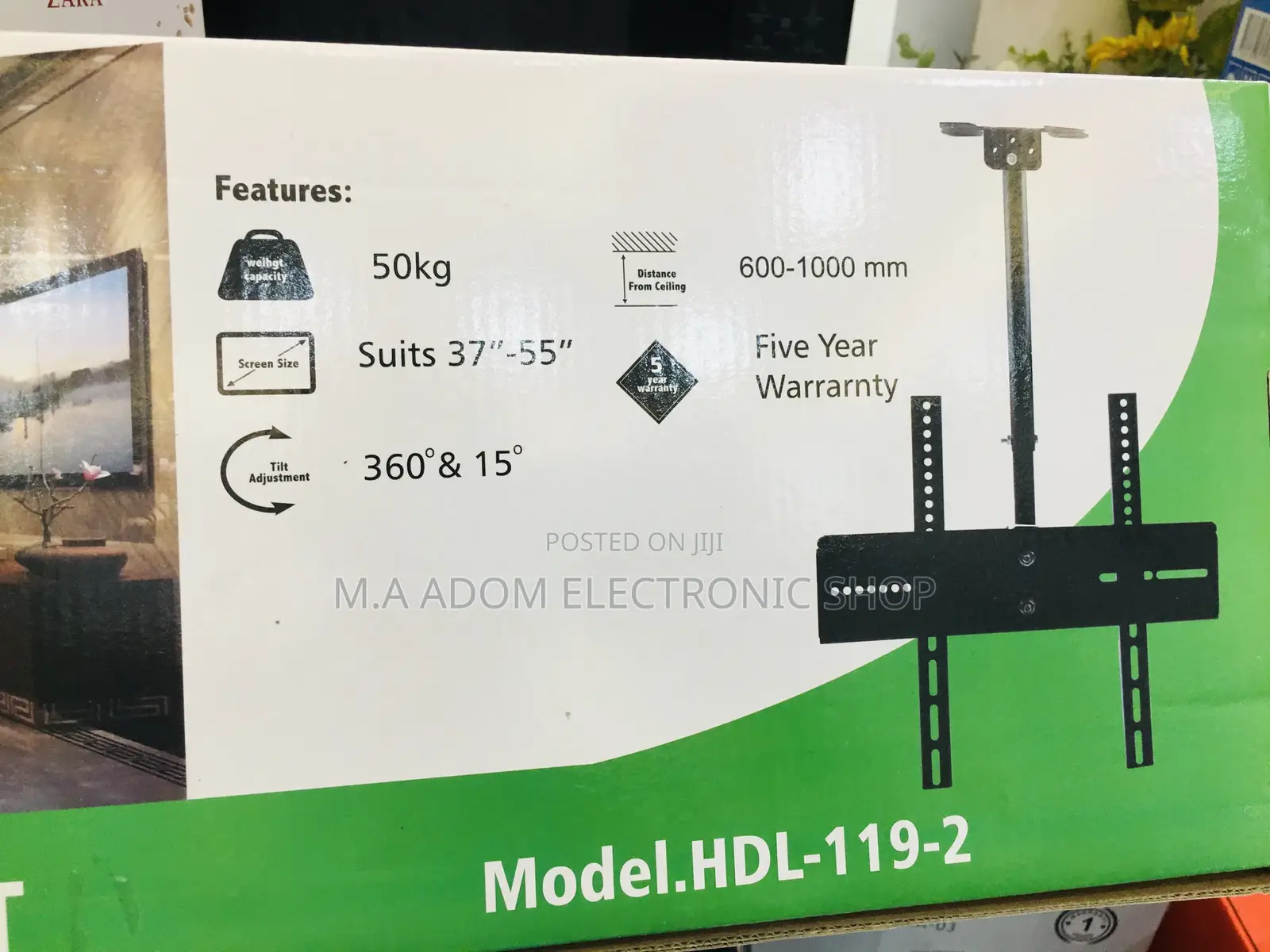 Ceiling Durable Tv Mount 32”-55”