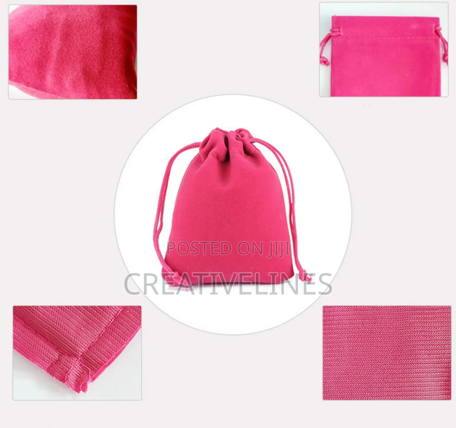Drawstring Velvet Bag