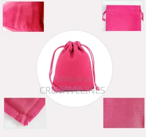 Drawstring Velvet Bag