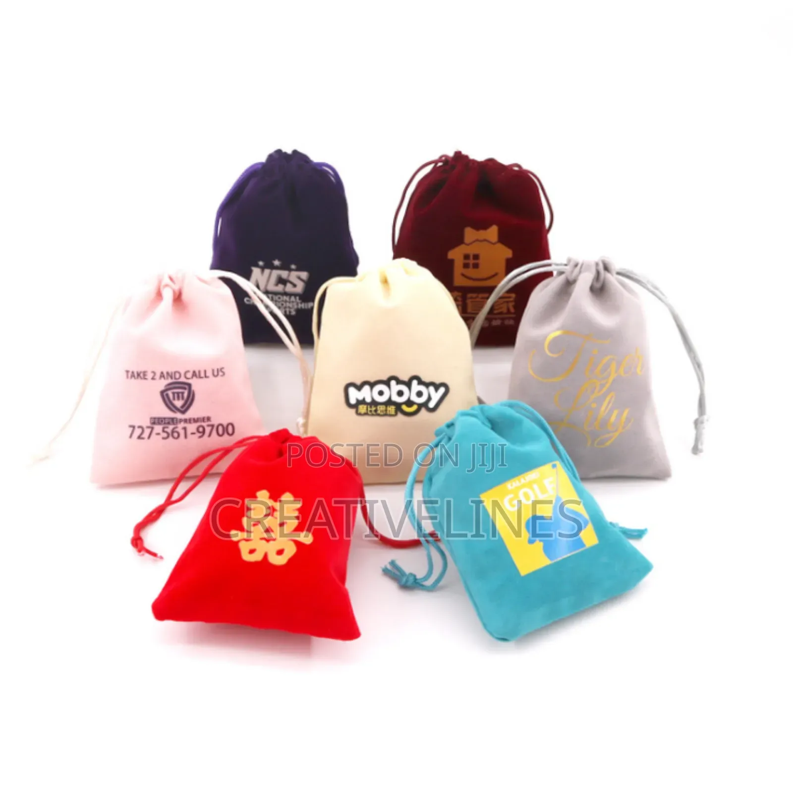 Drawstring Velvet Bag