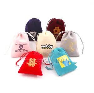 Drawstring Velvet Bag