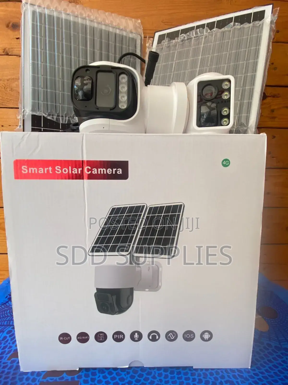 720 Degrees Double Solar Panel 4g Sim Card Solar Security Cover