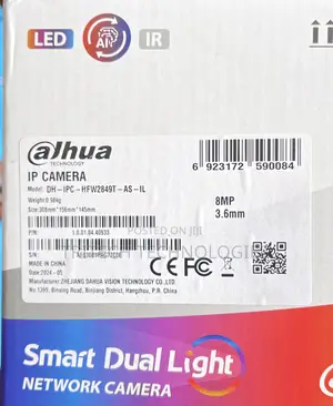 Dahua 8mp Wizsense Full Color Ip Camera Dh‐Ipc‐Hfw2849tp‐As‐Il