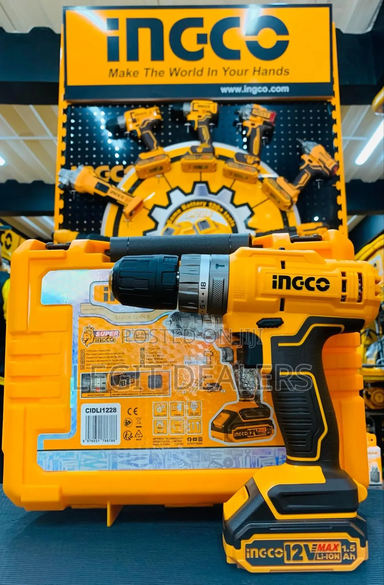 Ingco Compact Brushless Cordless Drill 20V