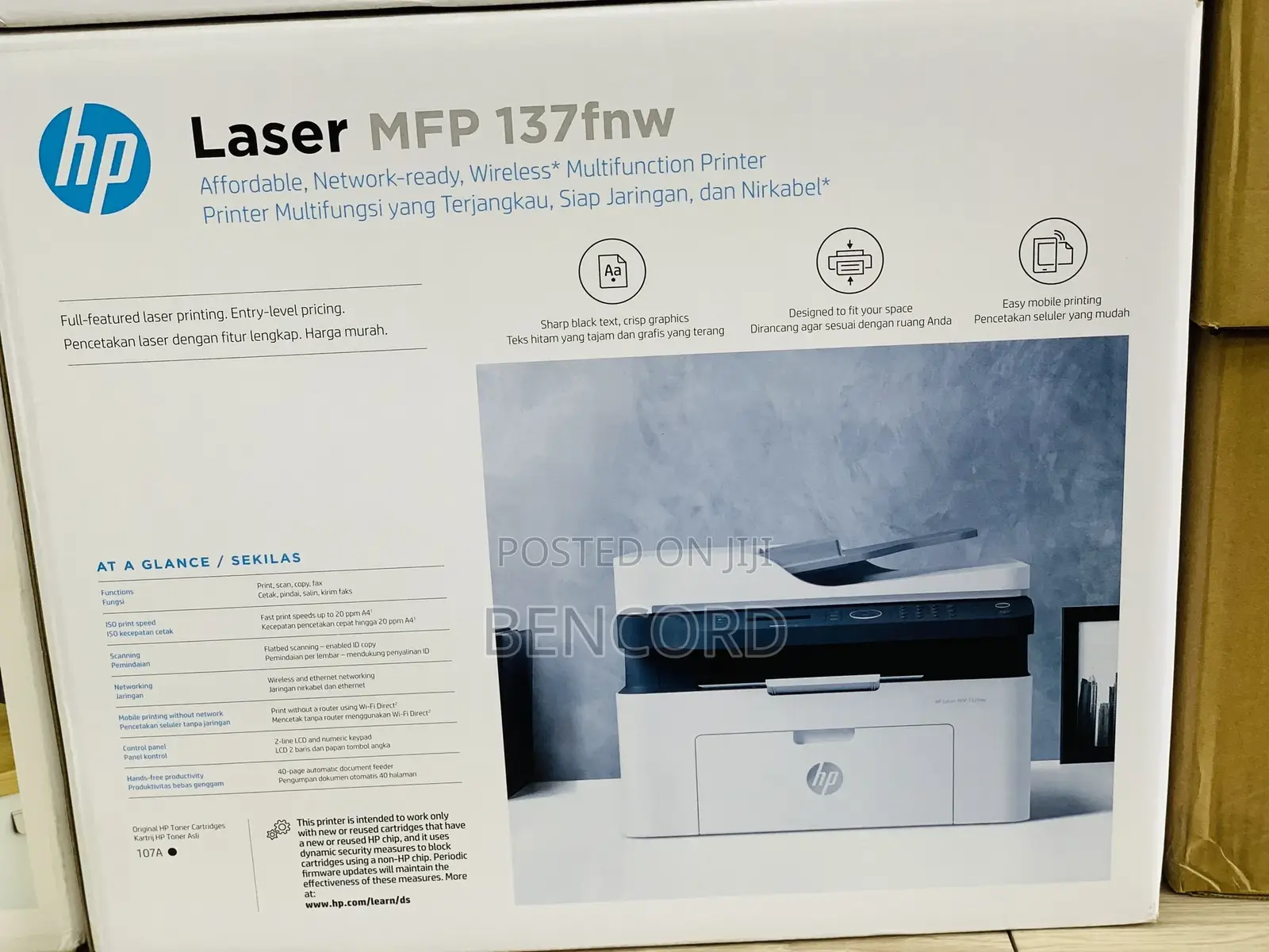 Hp MFP 137fnw Multifunction Printer