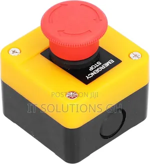 Emergency Switch, 10A Waterproof 1NO 1NC Emergency Stop Bu