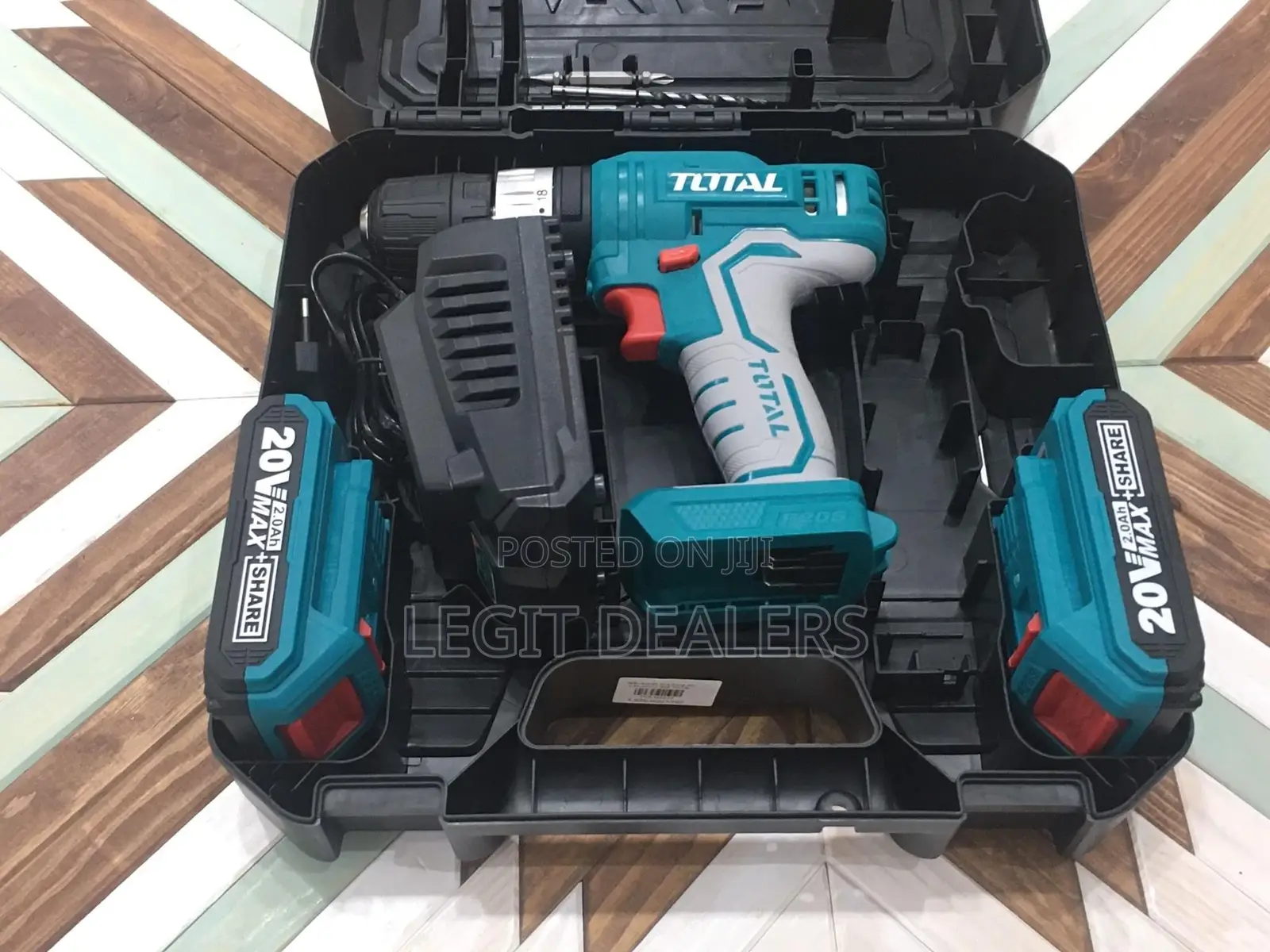 Total Cordless Impact Drill 2 Batteries