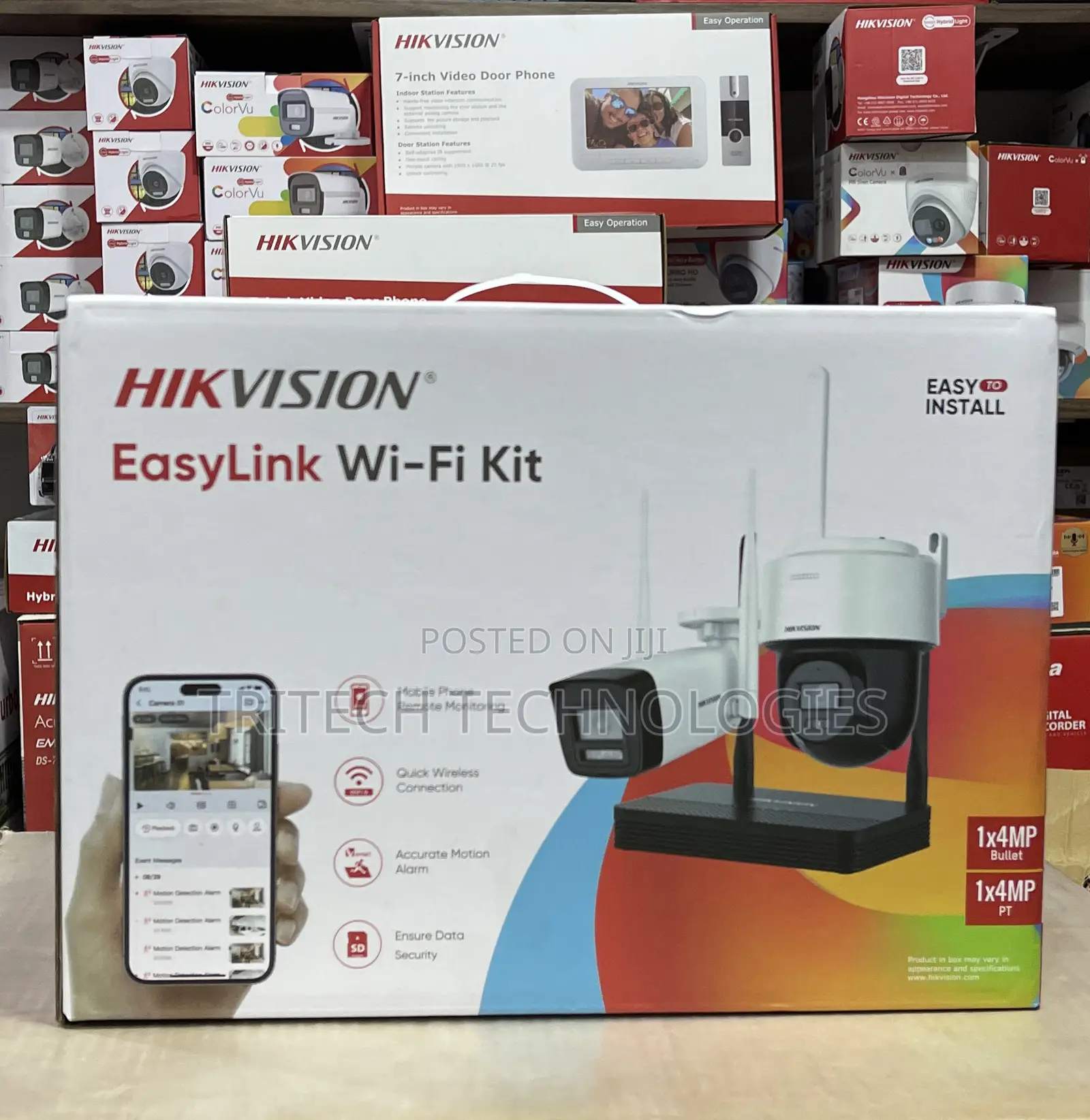 Hikvision Nks424w03h 4mp One Bullet +One Ptdome Wifi NVS Kit