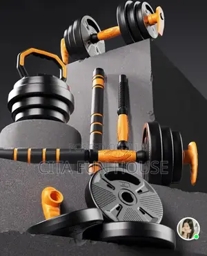 20kg Adjustable Dumbells Set With Kettlebell
