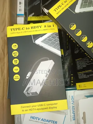 Type C or USB C Docking Station 8 in 1