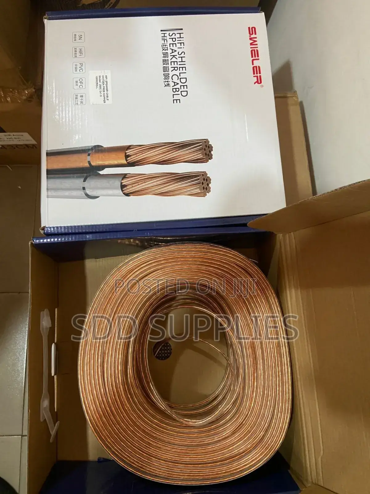 Pure Copper 100 Percent Oxygen Free Speaker Cable