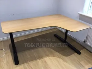 Work Station Desk (Metal and Wood)