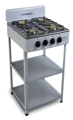 Timeless Kitchen of Nasco 4 Burner Gas Stove Gold Cap Nasgs