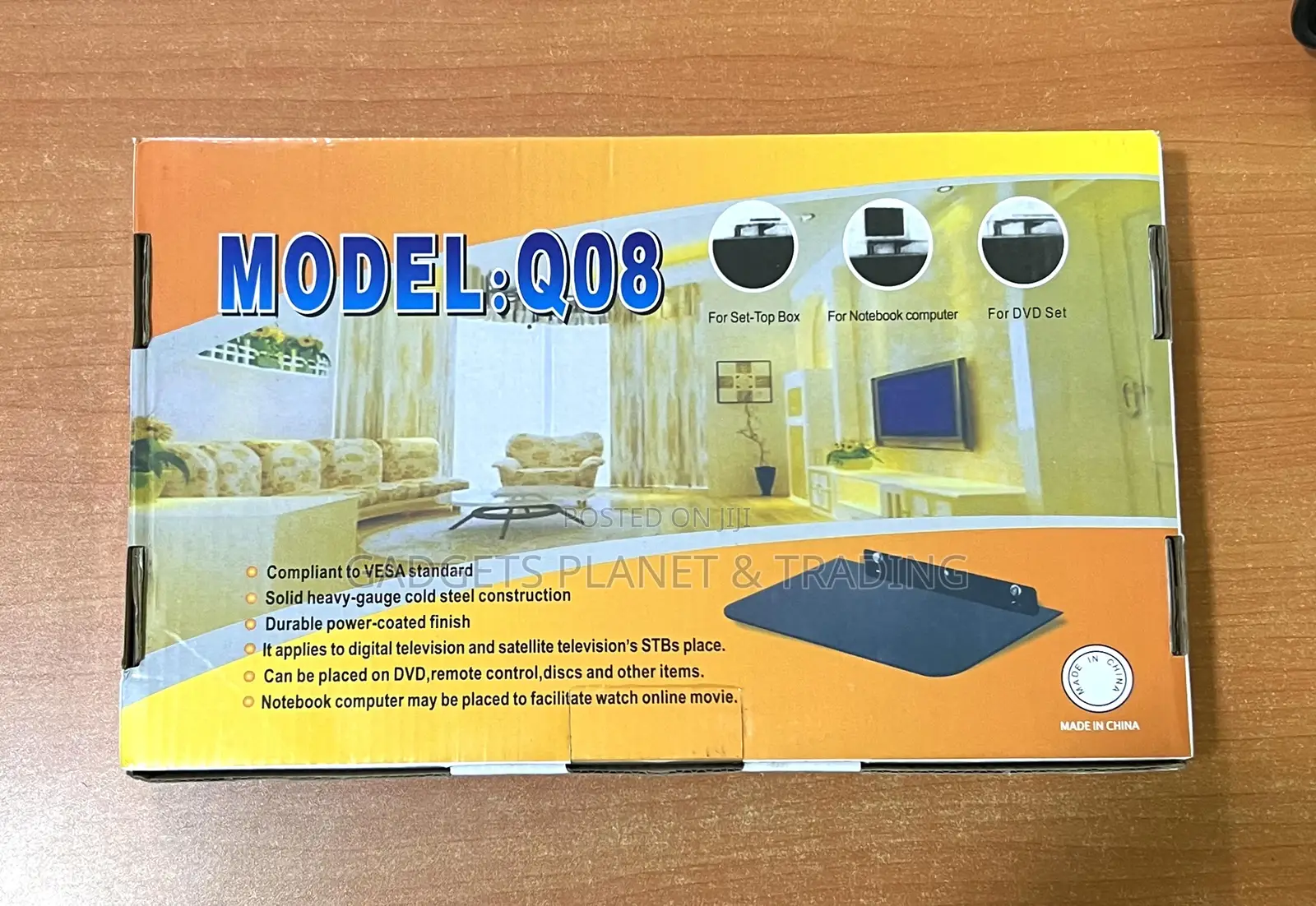 DVD Wall Mount 360mm Single Shelf DVD Wall Rack - Q08