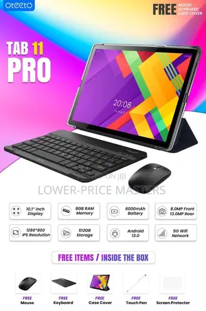 New Oteeto Tab 11 Pro 8 GB Black