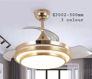 Foldable Ceiling Fan With LED Light and Remote Control