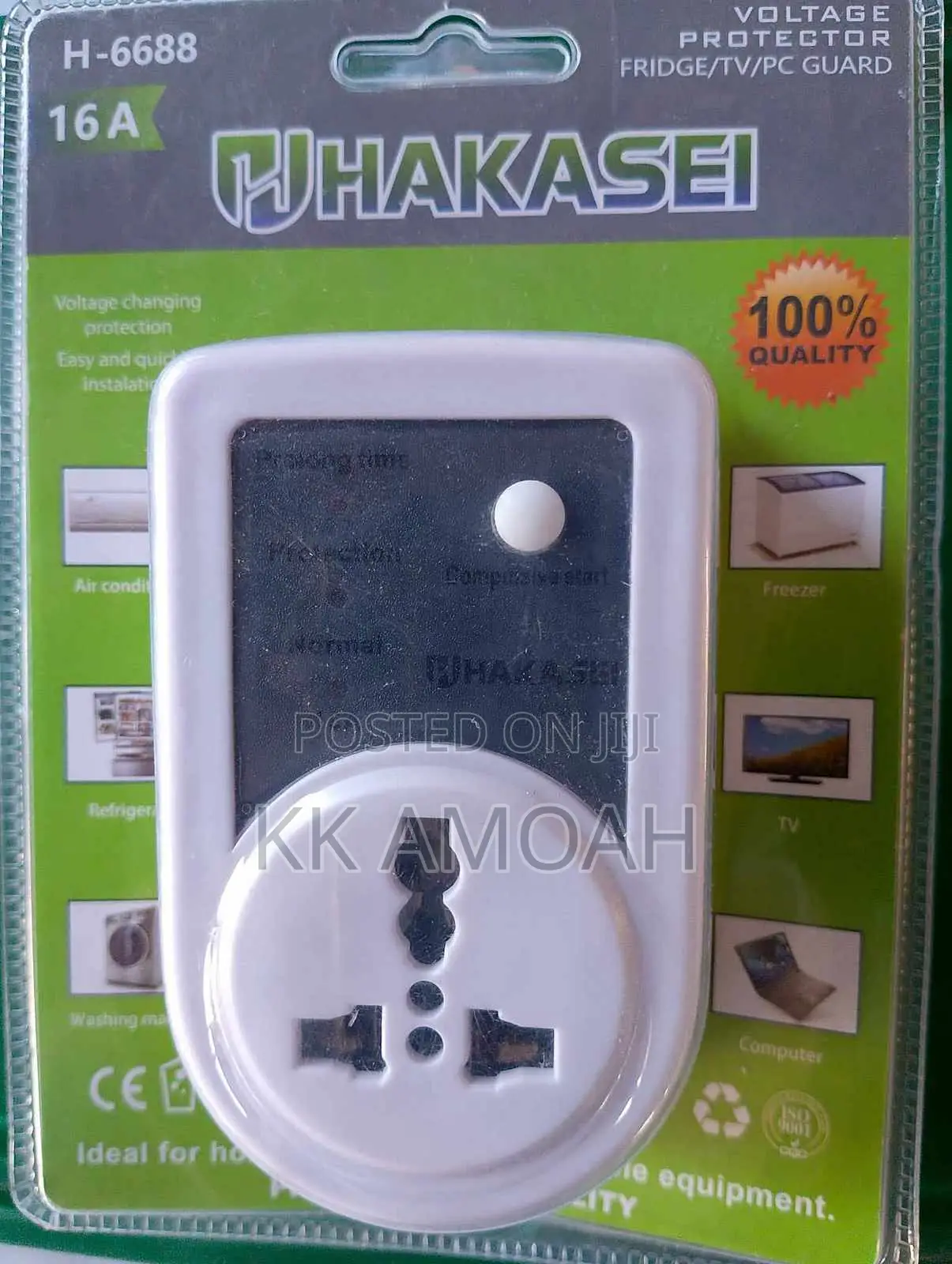 16 Amps Reliable Voltage Protector for Home and Office