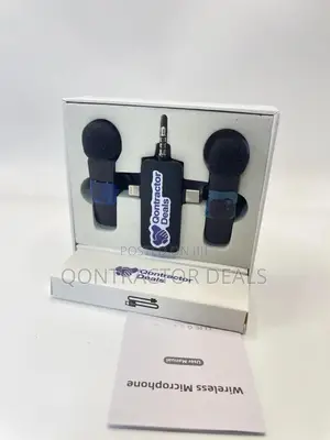 Qontractor Deals 3 in 1 Noise Cancelling Lapel Microphones