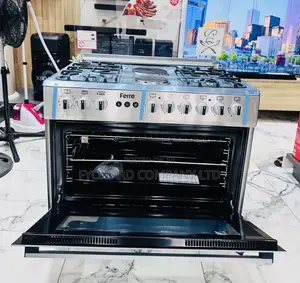 Ferre F9s42e3 90x60 4 Gas 2 Elec, Elec Oven, Stainless Steel