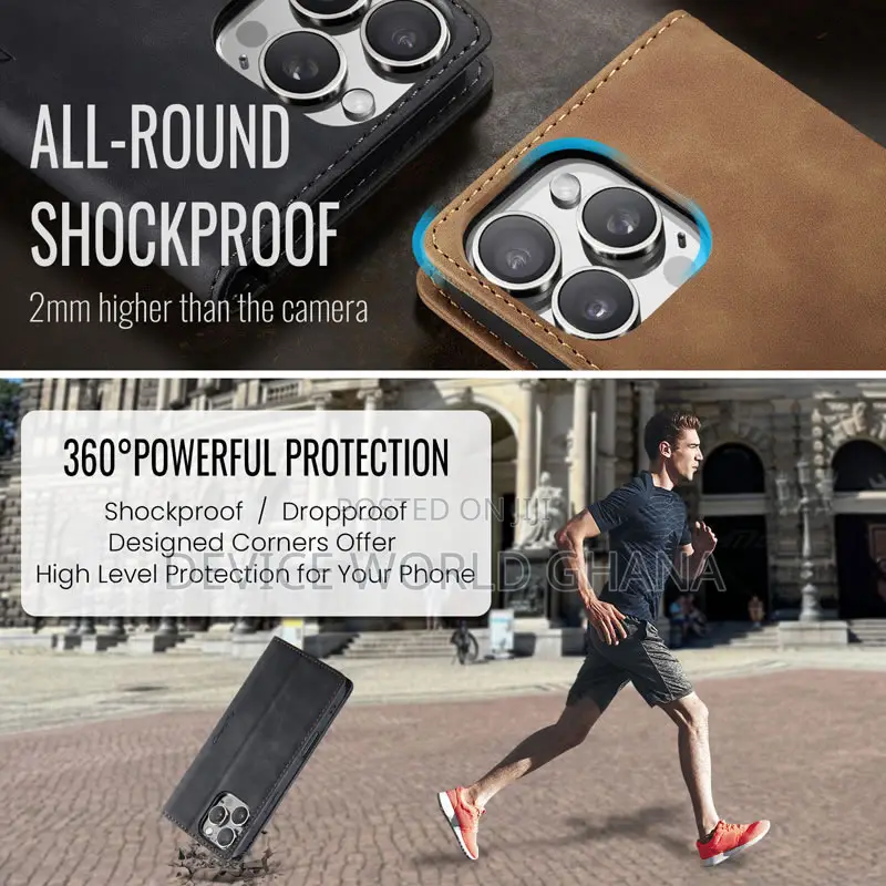 Caseme Leather Flip Case for iPhone 16promax 16pro 16